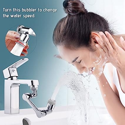 360 Robotic Arm Faucet Sprayer, Universal Rotation Faucet Sprayer, Faucets Aerator Bubbler Nozzle, Sink Face Wash Attachment, Aerator Bathroom Kitchen Sink Faucet Sprayer, Multifunctional Extension Faucet Aerator for Bathroom Kitchen Sink 360 Robotic Arm Faucet Sprayer, Universal Rotation Faucet Sprayer, Faucets Aerator Bubbler Nozzle, Sink Face Wash Attachment, Aerator Bathroom Kitchen Sink Faucet Sprayer, Multifunctional Extension Faucet Aerator for Bathroom Kitchen Sink